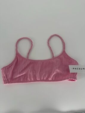 PACSUN Pink Ribbed Bralette Top